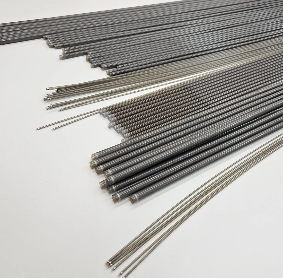 Braided and coiled reinforced catheter tubing in a range of outer diameters, manufactured by Heftman R&D